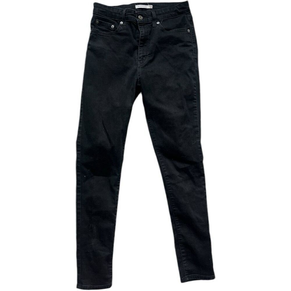 Womens Revolve Levis 721 High Rise Soft Black Solid Skinny Jeans - Sz 29